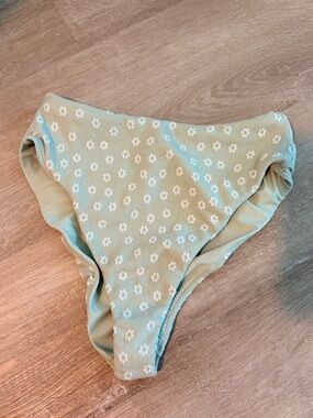 Montce high rise green bikini bottom